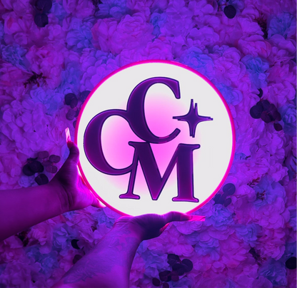 Round Sign w/backlit LED