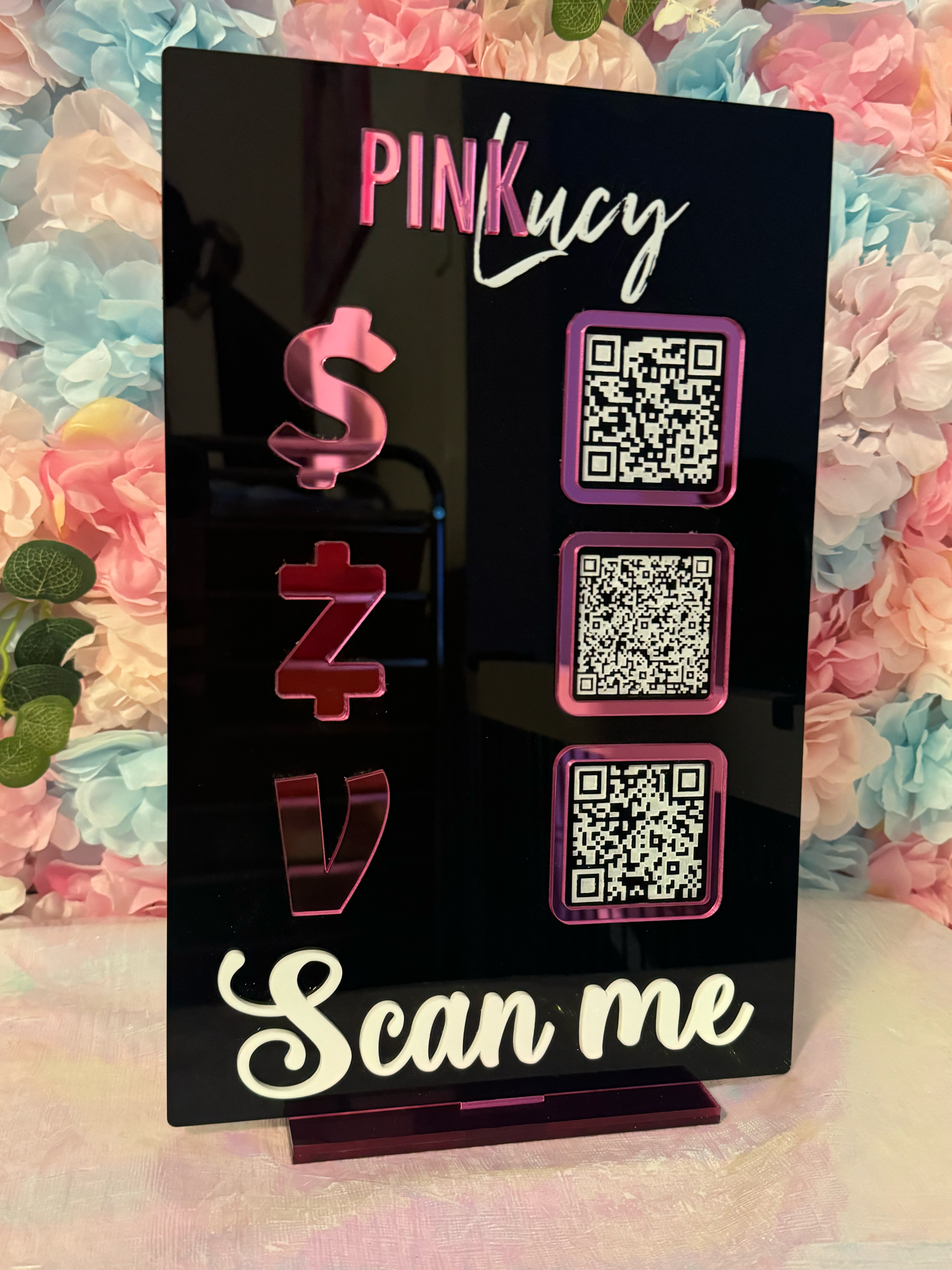 qr code scan to pay sign for businesses
